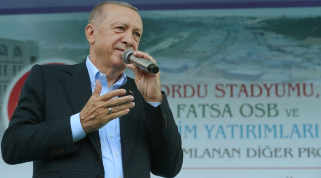 CUMHURBAŞKANI ERDOĞAN ORDU'YA GELİYOR