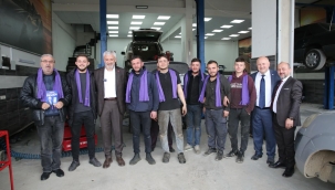 ENVER YILMAZ'A FATSA ESNAFINDAN SEVGİ SELİ