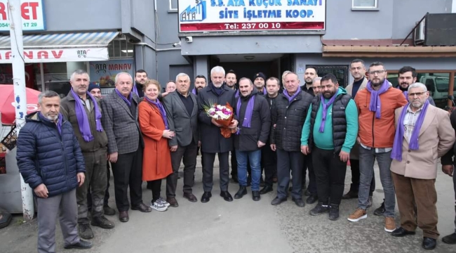 ENVER YILMAZ, EMEĞİN USTALARINI ZİYARET ETTİ