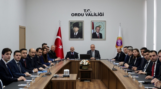 ORDU'DA İL GÜVENLİK VE ASAYİŞ KOORDİNASYON VE KAYMAKAMLAR TOPLANTISI YAPILDI