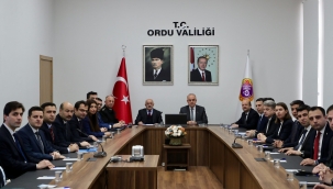 ORDU'DA İL GÜVENLİK VE ASAYİŞ KOORDİNASYON VE KAYMAKAMLAR TOPLANTISI YAPILDI