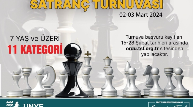ÜNYE BELEDİYESİ'NDEN SATRANÇ TURNUVASI
