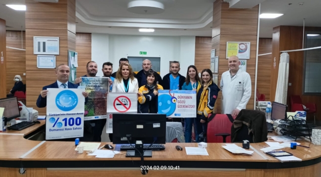 ÜNYE'DE "SAĞLIKÇILAR SİGARAYI BIRAKIYOR' KAMPANYASI