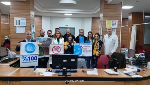 ÜNYE'DE "SAĞLIKÇILAR SİGARAYI BIRAKIYOR' KAMPANYASI