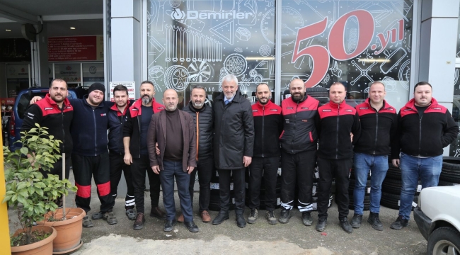 ENVER YILMAZ ALTINORDU'DA ESNAFLARLA BULUŞTU