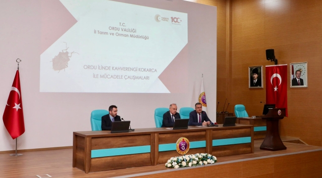 KAHVERENGİ KOKARCA İLE MÜCADELE ÇALIŞMALARI DEĞERLENDİRİLDİ