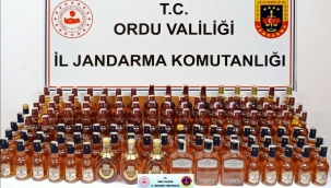 ÜNYE'DE SAHTE VİSKİ OPERASYONU