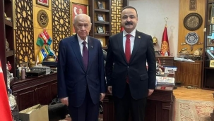 MİLLETVEKİLİ ŞANLITÜRK'TEN BAHÇELİ'YE ZİYARET