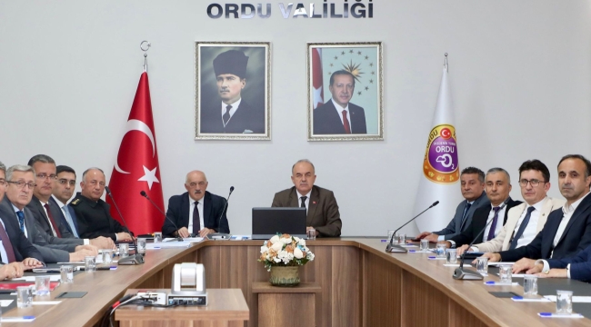 ORDU'DA SEFERBERLİK VE SAVAŞ HAZIRLIKLARI TOPLANTISI YAPILDI