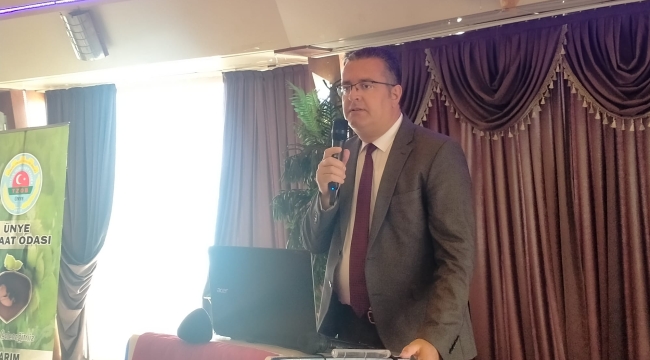 ÜNYE'DE KAHVERENGİ KOKARCAYLA MÜCADELE TOPLANTISI