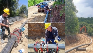 AKKUŞ'TA SU HATTI VE ALTYAPI ÇALIŞMALARI SÜRÜYOR