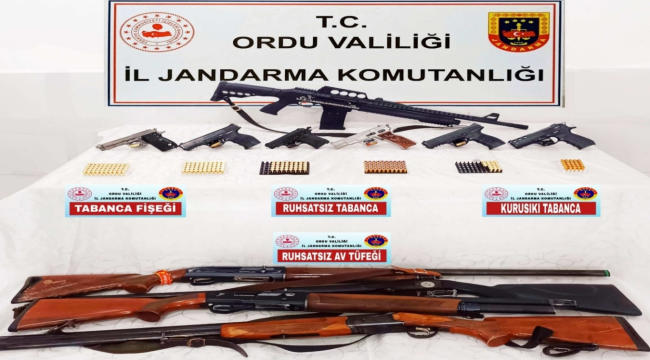 ORDU JANDARMA'DAN SİLAH KAÇAKÇILIĞI OPERASYONU