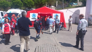 ÜNYE DEVLET HASTANESİNDE DEPREM TATBİKATI