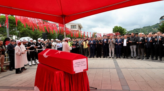 ORDULU ŞEHİT POLİS MEMURU SON YOLCULUĞUNA UĞURLANDI