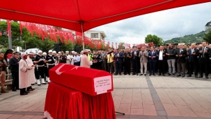 ORDULU ŞEHİT POLİS MEMURU SON YOLCULUĞUNA UĞURLANDI