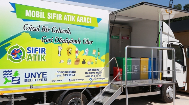 ÜNYE BELEDİYESİ ATIK GETİRME MERKEZİ HİZMETE AÇILDI