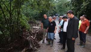 BAŞKAN GÜLER AFET BÖLGESİNDE
