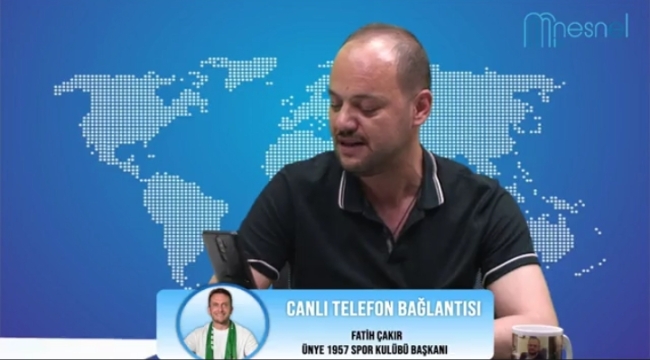 ÜNYE 1957 SPOR BAŞKANI FATİH ÇAKIR: "ÜNYE 1957 SPOR'UN HAK ETTİĞİ YER PROFESYONEL LİG"