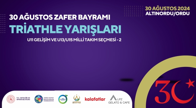 30 Ağustos Zafer Bayramı Triathle Yarışları Ordu'da Gerçekleştirilecek