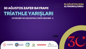 30 Ağustos Zafer Bayramı Triathle Yarışları Ordu'da Gerçekleştirilecek