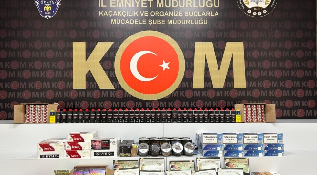 ALTINORDU VE ÜNYE'DE KAÇAK TÜTÜN OPERASYONU