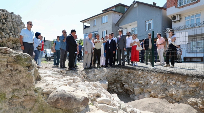 VALİ EROL'DAN FATSA'DA ARKEOLOJİK İNCELEME