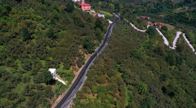 AKKUŞ KIZILELMA'DA ASFALT MUTLULUĞU