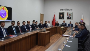 İLK 8 AYLIK GÜVENLİK, ASAYİŞ VE TRAFİK DURUMU DEĞERLENDİRİLDİ