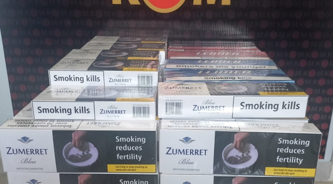 KOM'DAN ÜNYE'DE "KAÇAK SİGARA" OPERASYONU