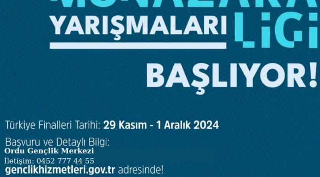 Türkiye Münazara Ligi Yarışmaları Başvuruları Başladı