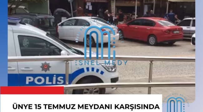 ÜNYE'DE BIÇAKLAMA OLAYI