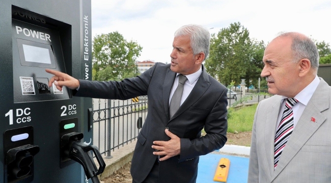 Yeni Hükümet Konağı Yerleşkesinde Elektrikli Hızlı Şarj İstasyonu Kuruldu