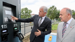 Yeni Hükümet Konağı Yerleşkesinde Elektrikli Hızlı Şarj İstasyonu Kuruldu