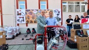 BOLAMAN HAVZASI PROJESİ KAPSAMINDA ÜRETİCİLERE MAKİNE-EKİPMAN DESTEĞİ