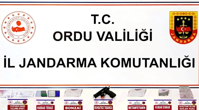 ORDU İL JANDARMADAN OPERASYON: 7 TUTUKLAMA