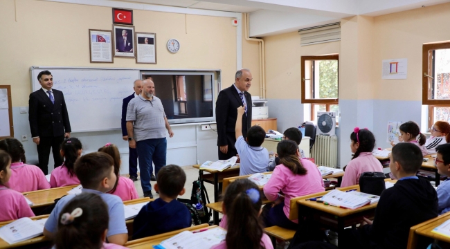 VALİ EROL, GÜZELORDU MELİHA-LÜTFÜ TÜRKMEN İLKOKULU'NU ZİYARET ETTİ