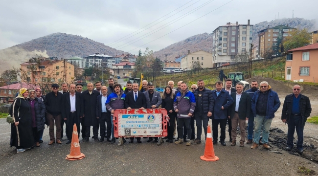 AKKUŞ'TA DOĞALGAZ ÇALIŞMALARI BAŞLADI