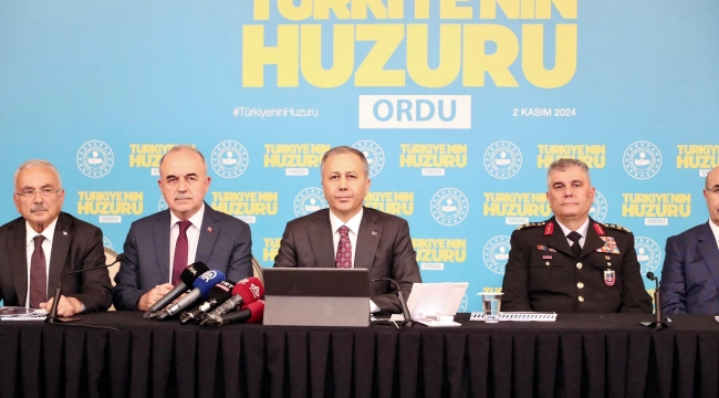 TÜRKİYE'NİN HUZURU TOPLANTISI ORDU'DA YAPILDI