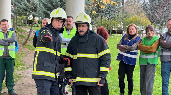 Ünye Devlet Hastanesi'nde Yangın Güvenliği Eğitimi ve Tatbikatı