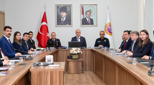 2024'ÜN İLK 11 AYLIK GÜVENLİK, ASAYİŞ VE TRAFİK DURUMU DEĞERLENDİRİLDİ