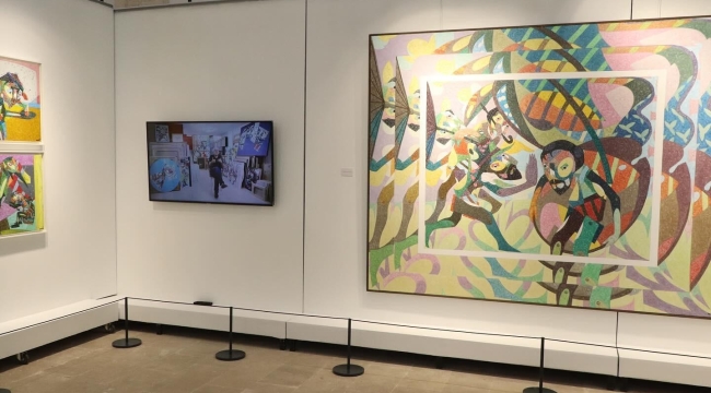 "ÇİZGİ-BİR UÇTAN BİR UCA" ADLI RESİM SERGİSİ SANATSEVERLERLE BULUŞTU