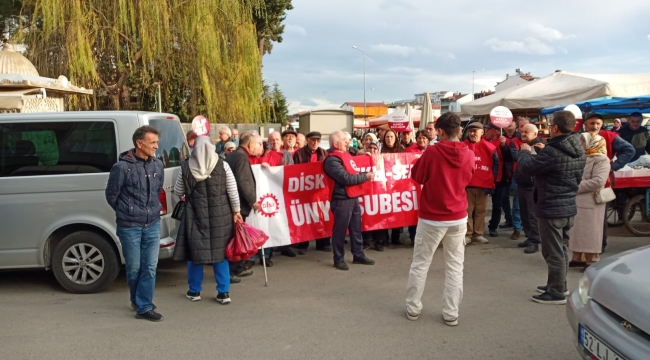 DİSK EMEKLİ-SEN ÜNYE'DEN PAZAR MESAİSİ