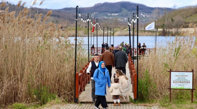 GAGA GÖLÜ TABİAT PARKI DOLUP TAŞIYOR