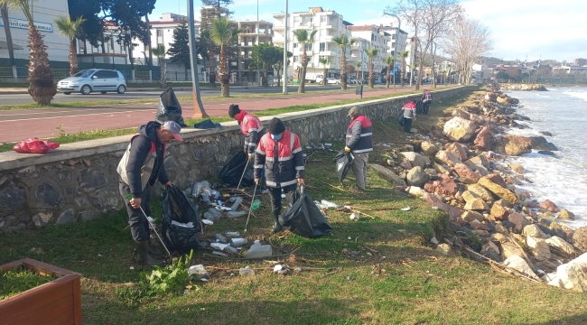 ORDU SAHİLİ TEMİZLENİYOR
