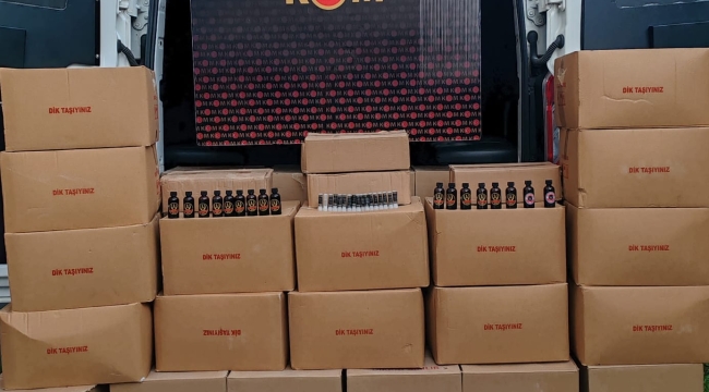 ÜNYE VE FATSA'DA SAHTE ALKOL OPERASYONU