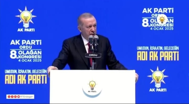 Cumhurbaşkanı Erdoğan: "Ordu'ya 345 Milyar Lira Yatırım Yaptık"