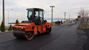 Fatsa'da Dolmuş Güzergahına Sıcak Asfalt