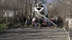 Fatsa İslamdağ'da Beton Yol Sevinci