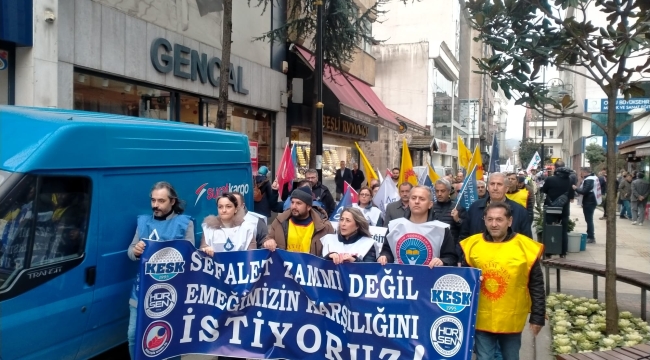 Kamu Emekçileri Ünye'den Haykırdı: "Sefalet Zammı Değil, Emeğimizin Karşılığını İstiyoruz"