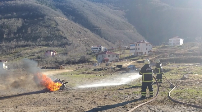 Topçam'da Gönüllü İtfaiyecilik Eğitimleri Tamamlandı